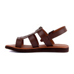 Men's Leather Sandals // Brown (Euro: 40)
