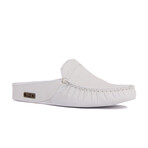 Men's Leather Home Slippers // White (Euro: 43)