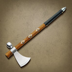Traditional Tomahawk With Leather Wrap On Handle // 19"