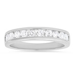 Sterling Silver Channel-set CZ Band Ring (6)