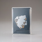Genuine Natural Seymchan Pallasite Meteorite Slab in Display Box v.2