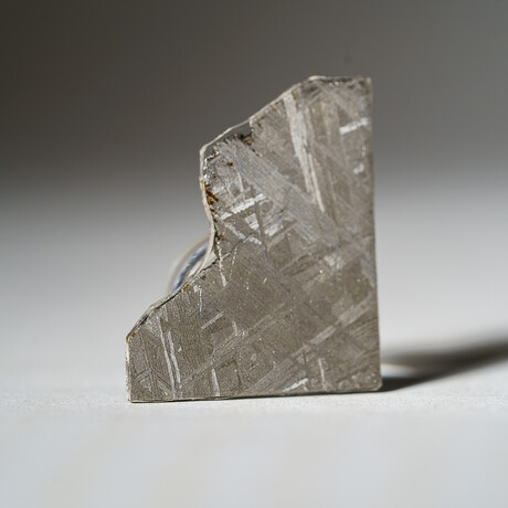 Genuine Natural Muonionalusta Meteorite Slice in Acrylic Display v.2