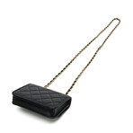 Chanel // Leather Matelasse Chain Shoulder Mini Bag // Black // Pre-Owned