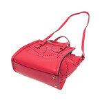 Ferragamo // Leather Gancini Handbag // Rose Red // Pre-Owned