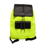 Dior Homme // Nylon Canvas + Leather Backpack // Black + Neon Yellow // Pre-Owned