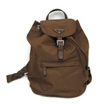 Prada // Nylon + Leather Backpack // Khaki Brown // Pre-Owned