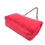 Chanel // Suede + Leather Matelasse Shoulder Bag // Rose Red // Pre-Owned