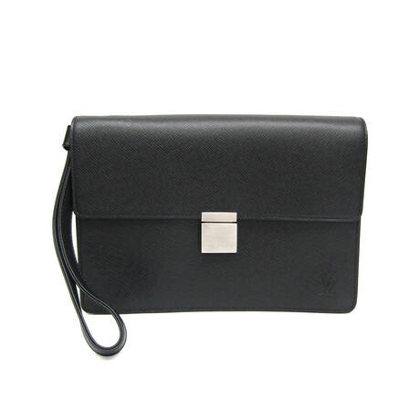 Louis Vuitton // Taiga Leather Selenga Clutch Bag // Ardoise // Pre-Owned