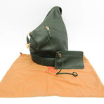 Loewe // Leather Anton Shoulder Bag // Dark Green // Pre-Owned