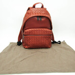 Bottega Veneta // Leather Intrecciato Backpack // Brown // Pre-Owned