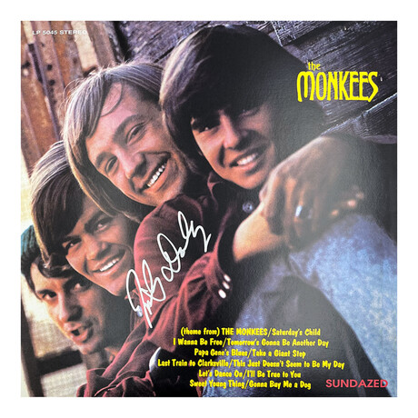 Micky Dolenz // Autographed "The Monkees" Vinyl Album
