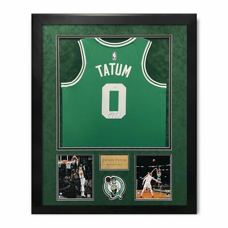 Jayson Tatum // Boston Celtics // Autographed Jersey + Framed