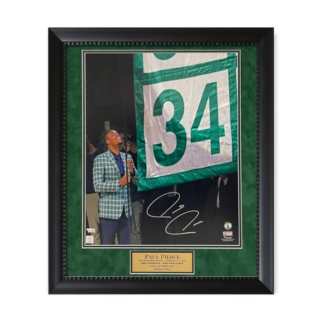 Paul Pierce // Boston Celtics // Autographed Photograph + Framed Ver. 2
