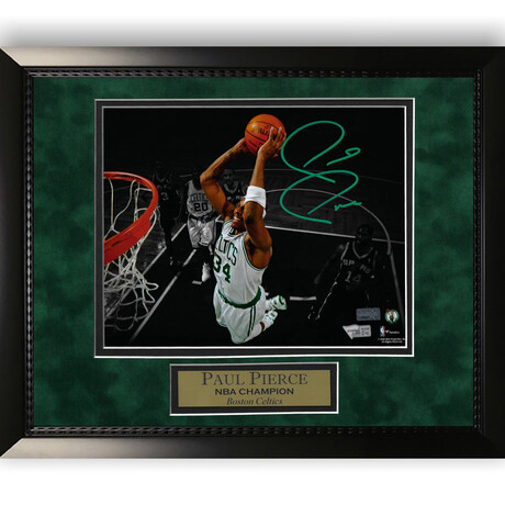 Paul Pierce // Boston Celtics // Autographed Photograph + Framed Ver. 3