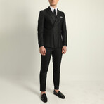 2-Piece Slim Fit Suit // Black (Euro: 46)