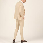3-Piece Slim Fit Suit // Apricot (Euro: 44)
