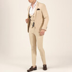 3-Piece Slim Fit Suit // Apricot (Euro: 54)