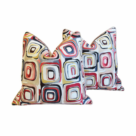 Contemporary Geometric Pillows, S/2
