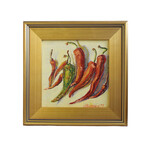 Southwestern Red Peppers Oil Painting