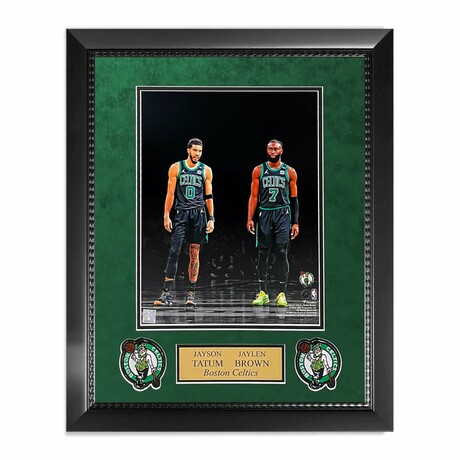 Jayson Tatum & Jaylen Brown // Boston Celtics // Unsigned Collage + Framed Ver. 1