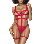 Sophia Bodysuit // Red (L-XL)
