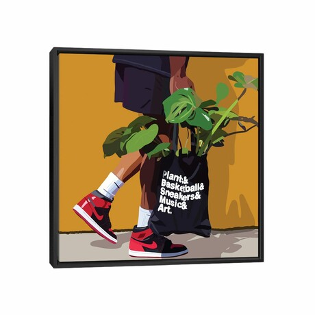 Plant Daddy Nike by Artpce (12"H x 12"W x 1.5"D)