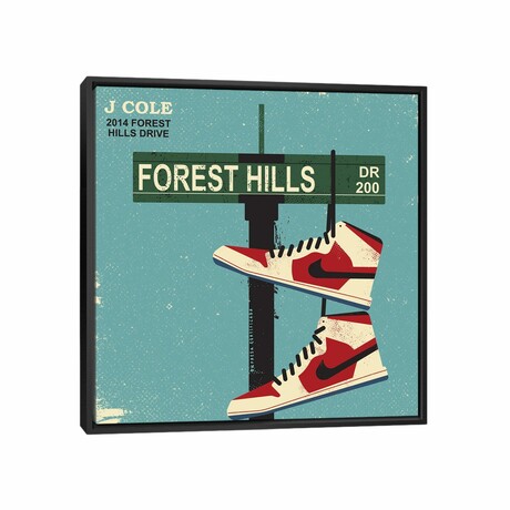 J Cole 2014 Forest Hills Drive by Amer Karic (12"H x 12"W x 1.5"D)