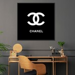 Chanel Black by Art Mirano (12"H x 12"W x 1.5"D)