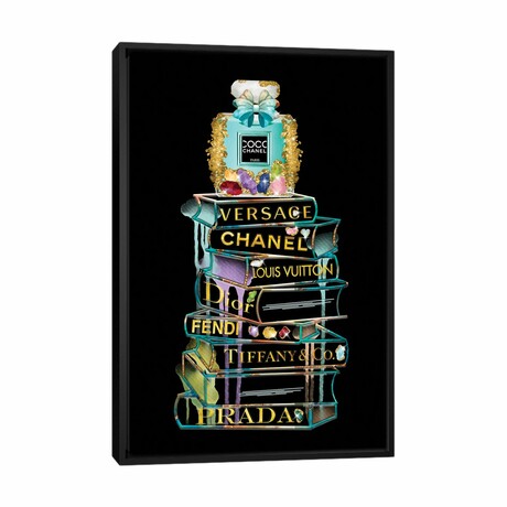 Gems Fashion Books and Perfume by Pomaikai Barron (26"H x 18"W x 1.5"D)