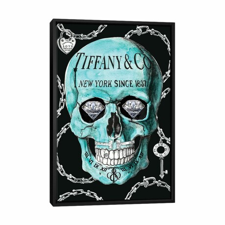 Tiffany Skull by Studio One (26"H x 18"W x 1.5"D)