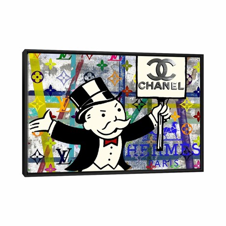 Monopoly Disaster With Chanel by Taylor Smith (18"H x 26"W x 1.5"D)