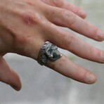 Silver Skull Ring (Ring Size: 7)