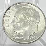 1947 D dimes BU roll