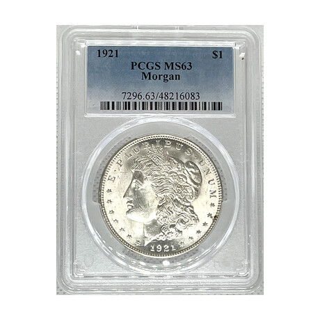 1921 P Morgan Dollar  PCGS MS 63  # 083
