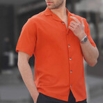 Basic Short Sleeve Shirt // Orange (L)