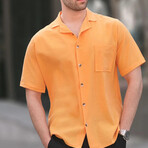 Basic Short Sleeve Shirt // Mustard (M)
