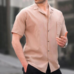 Basic Short Sleeve Shirt // Mink (S)