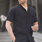 Basic Short Sleeve Shirt // Black (L)