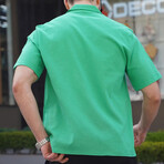 Basic Short Sleeve Shirt // Green (L)