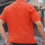 Basic Short Sleeve Shirt // Orange (S)