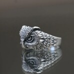 Silver Owl Ring (Ring Size: 7)