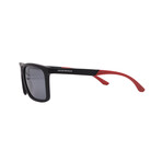 Armani // Men's EA4170 50426G Square Sunglasses // Matte Black+ Gray Mirror
