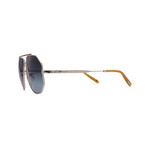Oliver Peoples // Men's OV1317ST 503619 Aviator Sunglasses // Silver + Blue Gradient