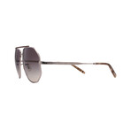 Oliver Peoples // Men's OV1317ST 503611 Aviator Sunglasses // Silver + Gray Gradioent