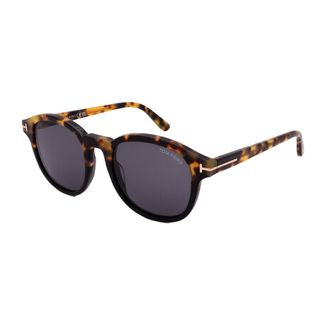 Tom Ford // Men's FT0752-S 56A Square Sunglasses // Dark Tortoise + Gray Lenses