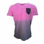 V-Neck T-Shirt Saint Ombre // Plum (S)