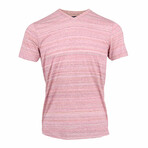 V-Neck T-Shirt Maze Spacedye // Pink (S)