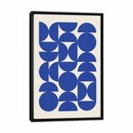 Blue Matisse Semicircles by EmcDesignLab (26"H x 18"W x 1.5"D)