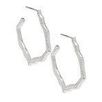 Miku Bright Silver-Plated Brass Earrings // New