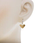 Ari 14K Yellow Gold Diamond Huggie Earrings // New